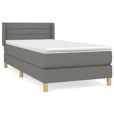 Obrázok produktu pre vidaXL Boxspring posteľ s matracom Dark Grey 80x200 cm Látka