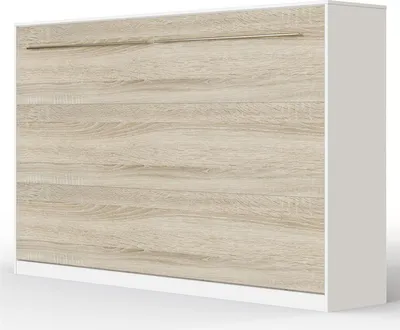 Produktbild von SMARTBett Schrankbett Standard  Weiss/Eiche Sonoma 120 Horizontal