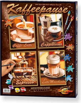 Immagine prodotto di Noris Spiele Painting by Numbers - Coffee Break (Quattro); 609340553