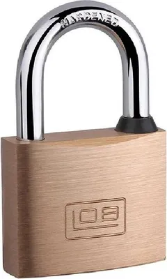 Produktbild von LOB Messing-Schnappschloss Vorhängeschloss KD25-B1-00, 25 mm, EAN 5905452680303