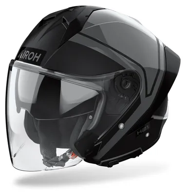 Produktbild von Airoh Helm H 21 Square schwarz/grau - Größe 2XL