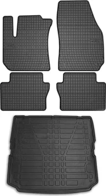 Produktbild von Fußmatten & Kofferraumwanne Set für Opel Zafira B 2005-2011 Gummi Schwarz 5x
