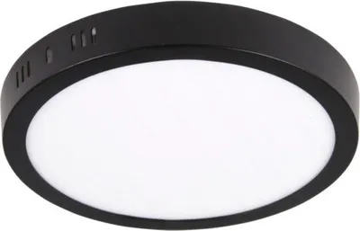 Zdjęcie produktu dla MasterLED, lampa sufitowa LED, seria Proma, 18 W, okrągła, montaż powierzchniowy, kolor czarny, światło neutralnobiałe