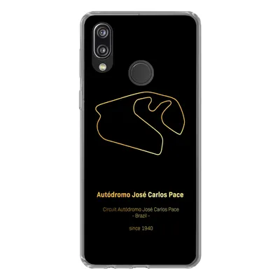 Produktbild von MuchoWow® Handyhülle Schutzhülle Hülle für Huawei P20 Lite (2020) Brasilien - F1 - Rennstrecke Silikon Softcase Handy Hülle - Kartenhalter
