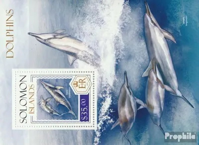 Produktbild von Briefmarken Salomoninseln 2014 Mi Block 249 (kompl. Ausg.) postfrisch Delfine