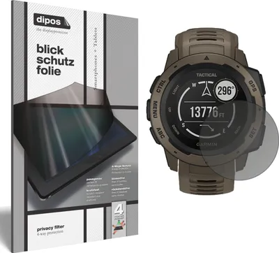 Produktbild von Blickschutzfolie für Garmin Instinct Tactical Edition matt Schutzfolie Folie Display Schutz dipos