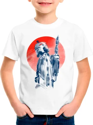 Produktbild von A.N.T. Inked Fett Kinder T-Shirt yoda mando kopfgeldjäger