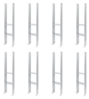 Obrázek produktu pro Alberts, nosník pro sloupky, 8 kusů, rozměry 141x800 mm, tloušťka materiálu 8 mm, hloubka 60 mm, žárově zinkovaný