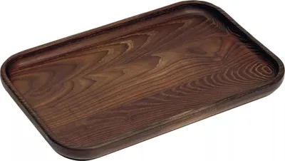 Produktbild von SERAX Tablett rechteckig Pure Dark Brown / Wood, Länge: 360 mm, Breite: 240 mm