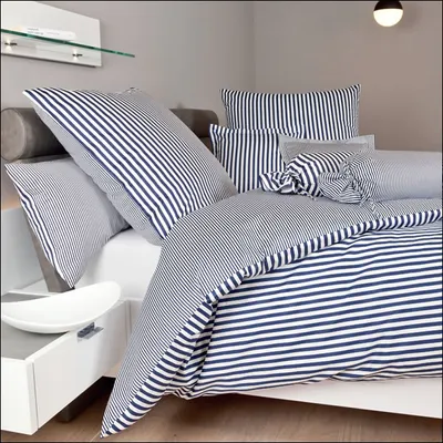 Produktbild von Bettwäsche 135x200+80x80 cm 3912-12 dunkelblau
