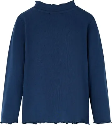 Image de vidaXL T-shirt manches longues enfant bleu marine 128