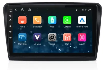 Zdjęcie produktu dla Radio samochodowe 10-calowe do Skody Superb II Kombi 3T (2008-2013) z systemem Linux, obsługujące CarPlay, Android Auto, nawigację, Bluetooth 5.1, Wi-Fi i Mirror Link