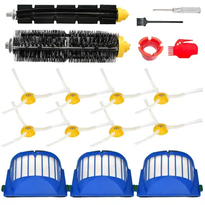 Ersatzteil-Set für iRobot Roomba, Hauptbürste + 3 Filter + 8 Seitenbürsten