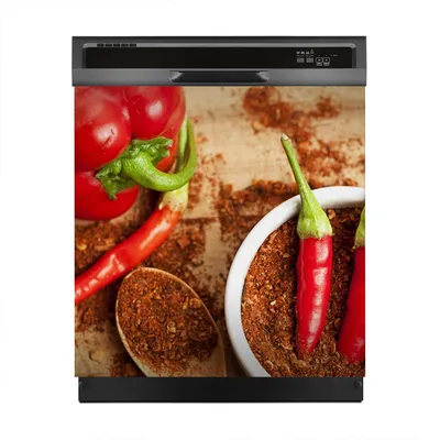 Produktbild von Magnete Dekorative 60x60 cm Küche Magnetmatte Spülmaschine - Paprika Gemüse