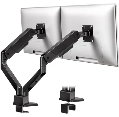 Obrázek produktu pro Držák monitoru pro 2 monitory, rozměry monitorů 17-35 palců, hmotnost 1-16 kg, standard VESA 75/100, černý