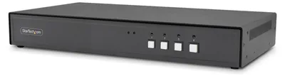 Produktbild von StarTech.com 4-Port Secure KVM Switch, HDMI-DisplayPort, 4K 60Hz, NIAP 4.0 er Desktop KVM Umschalter für 4 PCs und 1 Monitor, Metallgehäuse, CAC Port, Hergestellt in den USA, 3840 x 2160 Pixel, 4K Ultra HD, Schwarz