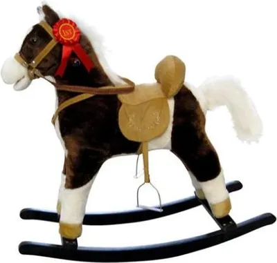 Immagine prodotto di Cavallo a dondolo con melodia Milly Mally Mustang marrone scuro