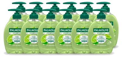 Produktbild von 12 x Palmolive Hygiëne Plus Kitchen Handseife mit Limettenextrakt - 300 ml - Vorteilspackung - 12 Stücke