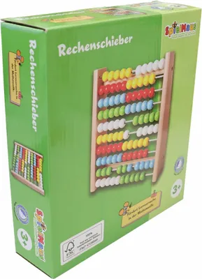 Produktbild von Holz Rechenschieber Lernspielzeug 19x5x19,5cm bunt