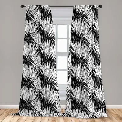 Produktbild von Abakuhaus, Fenstervorhänge, Monochrome Simplistic Palm, 2-Panel-Set, 150 x 245 cm