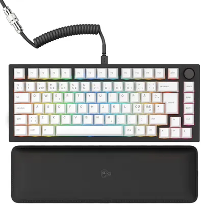 Immagine prodotto di Gloriosa tastiera GMMK Pro al 75%, personalizzabile, modello "Fox", colore nero nordico