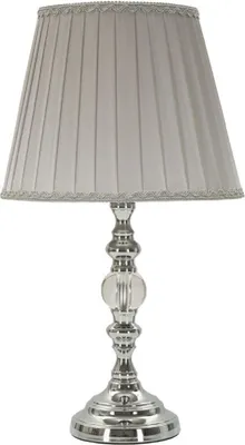 Immagine prodotto di Mauro Ferretti Lampada Tilly Ø25x46cm argento E27 paralume grigio