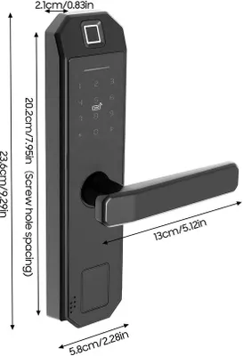 Productafbeelding van Elektronisch slot - Veilige toegang - Diverse openmogelijkheden - Geschikt voor deuren van 35-50 mm dik - Zwart - Metaal