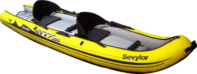 Produktbild von SEVYLOR Inflatable Kayak Sit on Top Reef 300 - 2 Sitzplätze - Gelb und Schwarz