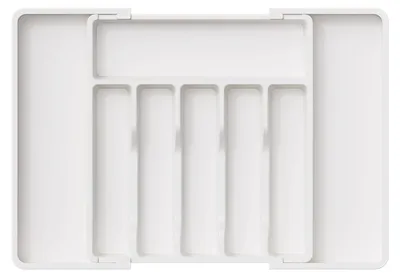 Produktbild von Besteckkasten Besteckeinsatz Schubladen aus Kunststoff, verstellbar von 33-57 cm