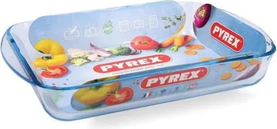 Image de Plat à Lasagnes PYREX, Rectangulaire, Verre Borosilicate, 35 x 23 cm, Résistant -40°C à +300°C