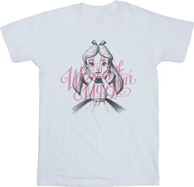 Produktbild von Disney - "Alice In Wonderland In A World Of My Own" T-Shirt für Herren BI10348 (5XL) (Weiß)
