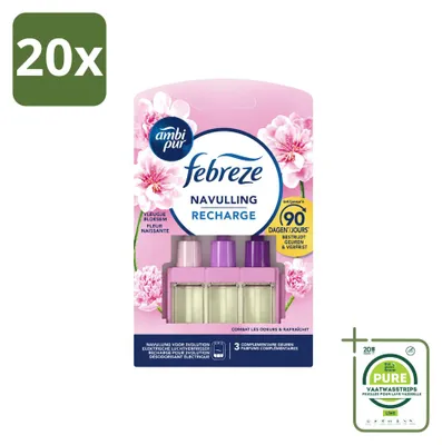 Imagen del producto de 20 unidades de recambios Ambi Pur 3Volution, aroma "Hauch von Blüten" (toque de flores), 20 ml, pack grande