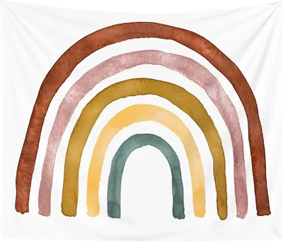 Obrázek produktu pro Domácí duhová tapiserie, boho tapiserie, závěsná, dekorace, tapiserie do ložnice, obývacího pokoje, dětského pokoje (200 cm x 150 cm, barva 1)