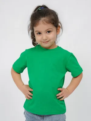 Immagine prodotto di Maglietta per bambini - taglia 152 - verde - 100% cotone - ideale per lo sport scolastico, comoda