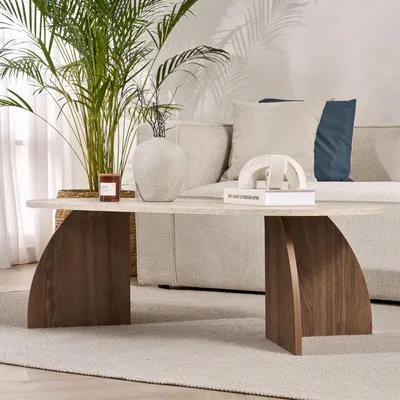 Produktbild von Skye Decor, Hochwertiger Nesting Tisch (3 Teile) Sapphire Oak, 100% Melamin, 48x43x43