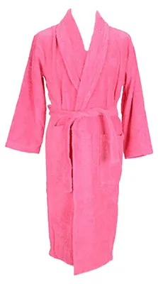 Produktbild von ARTG - Morgenmantel für Herren/Damen Uni, Schalkragen LT5006 (L-XL) (Pink)