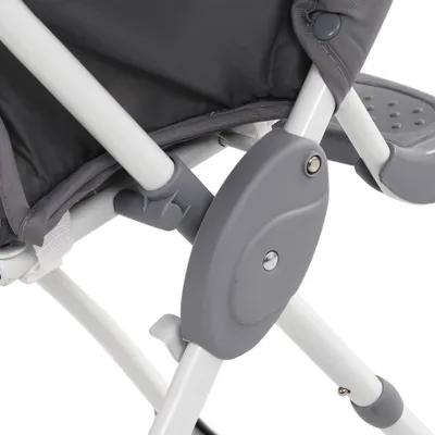 Produktbild von vidaXL Baby-Hochstuhl Grau und Weiß