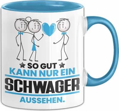 Produktbild von Schwager Geschenk Tasse So Gut Kann Nur Ein Schwager Aussehen Geschenkidee Kaffee-Becher (Blau)