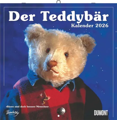 Obrázok produktu pre Medvedík 2026 - Brožovaný kalendár - Nástenný kalendár - Formát 30 x 30 cm