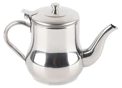 Image de Théière en acier inoxydable avec filtre Antirouille Durable Pot à Huile pour Hôtels Restaurants Maisons 500mlCouleur Naturelle