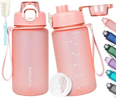 Produktbild von AOHAN Trinkflasche 600ml BPA Frei Sport Wasserflasche Pink