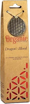 Produktbild von Organic Goodness Drachenblut Weihrauchkegel + Halter -- 72 g kaufen online