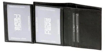Produktbild von Ausweishülle und Ausweismappe KFZ Scheine Echt-Leder, schwarz - Card-Collection
