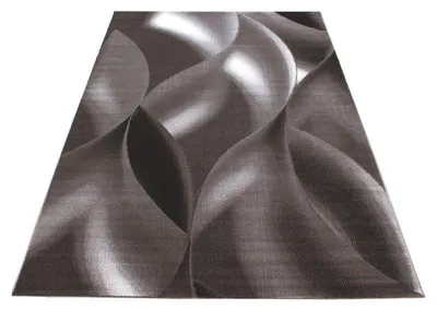 Image de Ayyildiz | Tapis Moderne Plus - 240 cm x 340 cm - Marron - Design Géométrique - Antidérapant et Doux