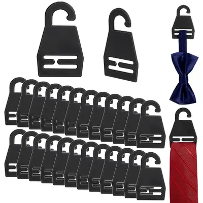 Krawattenhalter 50er-Pack, Kunststoff, 74x46x1 mm, schwarz
