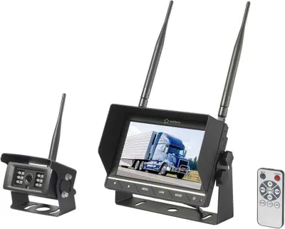 Produktbild von Renkforce RV2,4-7 Rückfahrvideosystem 2 Kamera-Eingänge Schraubmontage Schwarz (matt)