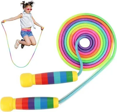 Obrázek produktu pro Dětská švihadla – nastavitelná a barevná, 2,5 m, fitness hra