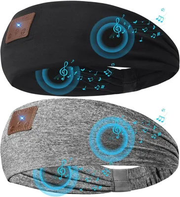 Produktbild von Bluetooth Kopfband Mit Dünnen Lautsprechern 2 Stück, Für Seitenschläfer Und Sport, 12 Stunden Akkulaufzeit