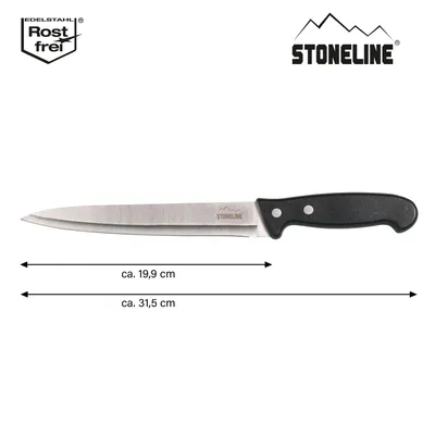 Produktbild von STONELINE® Edelstahl Fleischermesser 31,5 cm