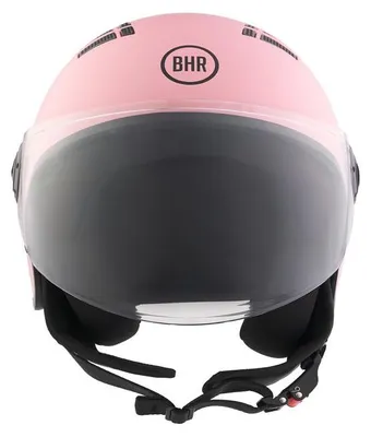 Immagine prodotto di BHR 834 FLOW - Casco Moto Demi-Jet Estivo Omologato ECE 22.06 con 16 Fori di Aerazione - Visiera Antigraffio e Sgancio Micrometrico, Rosa, S